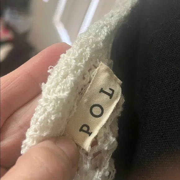 EUC POL -Open-Knit Sweater - White/cream. One size. - Picture 4 of 4